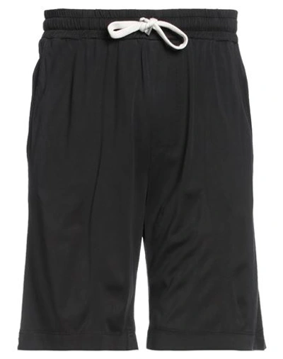 Daniele Fiesoli Man Shorts & Bermuda Shorts Black Size M Cupro, Cotton In Black