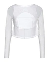 Und Woman T-shirt White Size 3 Polyamide, Elastane