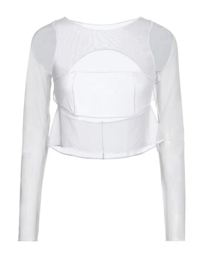 Und Woman T-shirt White Size 1 Polyamide, Elastane