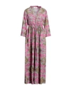 Snobby Sheep Woman Maxi Dress Pink Size 10 Cotton In Pink