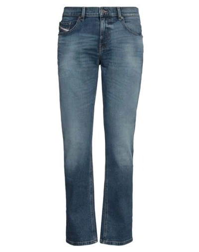 Diesel Man Jeans Blue Size 34w-30l Cotton, Elastane