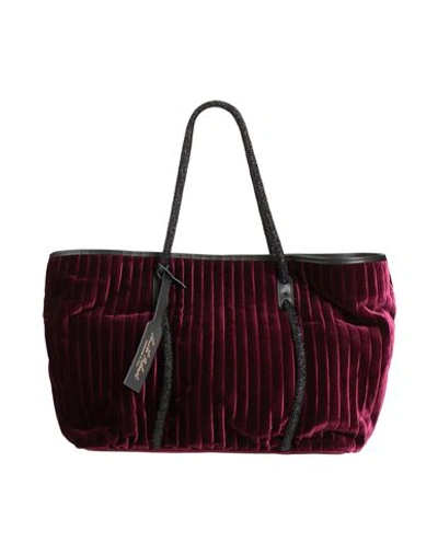 Anita Bilardi Woman Handbag Burgundy Size - Textile Fibers In Red