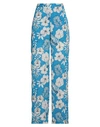 Pinko Woman Pants Azure Size 8 Polyester In Blue
