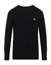 Maison Kitsuné Man Sweater Black Size L Wool