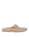 Tod's Woman Mules & Clogs Taupe Size 6 Leather In Beige