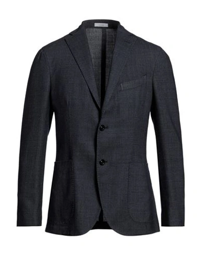 Boglioli Man Blazer Midnight Blue Size 34 Virgin Wool, Polystyrene In Blue