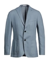 Boglioli Man Blazer Light Blue Size 40 Virgin Wool, Polystyrene