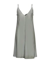 Antonelli Woman Midi Dress Sage Green Size 14 Cotton In Sage Green