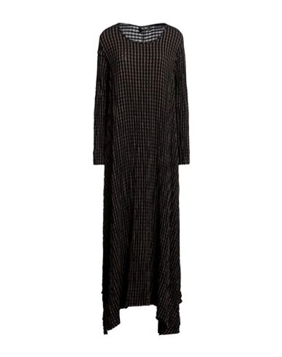 A Me A_me Woman Maxi Dress Black Size 8 Viscose, Wool, Elastane