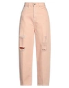 Chapter One True Nyc® Chapter One True Nyc Woman Denim Pants Apricot Size 27 Cotton In Orange