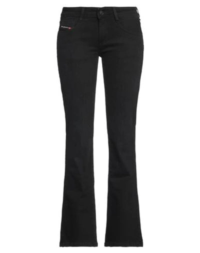 Diesel Woman Jeans Black Size 28w-30l Cotton, Elastane