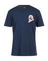 Invicta Man T-shirt Navy Blue Size Xxl Cotton