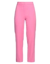 COMPAGNIA ITALIANA COMPAGNIA ITALIANA WOMAN PANTS FUCHSIA SIZE 8 POLYESTER, ELASTANE