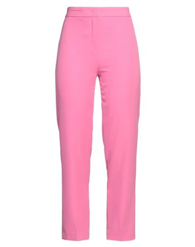 Compagnia Italiana Woman Pants Fuchsia Size 8 Polyester, Elastane In Pink
