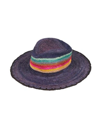 Paul Smith Woman Hat Purple Size M Straw