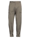 DANIELE ALESSANDRINI DANIELE ALESSANDRINI MAN PANTS MILITARY GREEN SIZE 30 COTTON, POLYAMIDE, ELASTANE