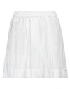 8pm Woman Shorts & Bermuda Shorts Ivory Size Xxs Viscose, Linen In White