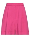 8pm Woman Shorts & Bermuda Shorts Fuchsia Size S Viscose, Linen In Pink