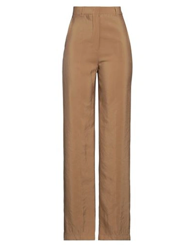Max Mara Studio Woman Pants Camel Size 10 Viscose, Polyester In Beige