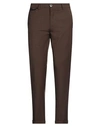 Pmds Premium Mood Denim Superior Man Pants Dark Brown Size 32 Polyester, Wool, Elastane