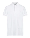 Manuel Ritz Man Polo Shirt White Size Xxl Cotton, Elastane