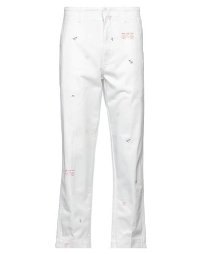 Dondup Man Pants White Size 31 Cotton