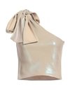 Co. Go Woman Top Beige Size 4 Polyester In Beige