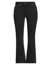 Semicouture Woman Jeans Black Size 29 Cotton, Elastomultiester, Elastane