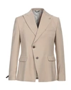 DANIELE ALESSANDRINI DANIELE ALESSANDRINI MAN BLAZER BEIGE SIZE 42 VISCOSE, POLYESTER