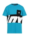 Invicta Man T-shirt Azure Size Xxl Cotton In Blue