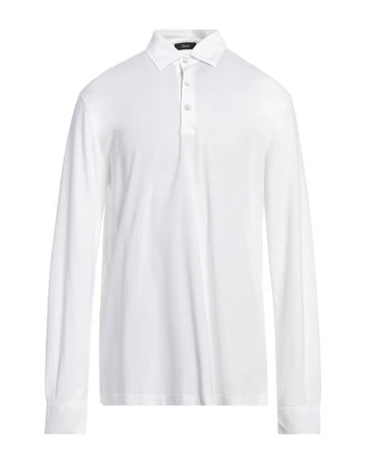 Herno Man Polo Shirt White Size 46 Cotton