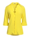 Vivetta Woman Shirt Yellow Size 6 Acetate, Silk, Polyester