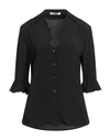 Vivetta Woman Shirt Black Size 6 Acetate, Silk, Polyester