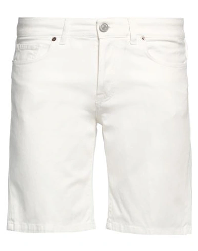 Pmds Premium Mood Denim Superior Man Shorts & Bermuda Shorts White Size 32 Cotton, Elastane