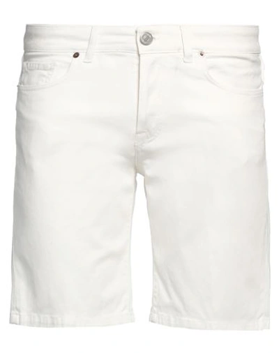 Pmds Premium Mood Denim Superior Man Shorts & Bermuda Shorts White Size 30 Cotton, Elastane