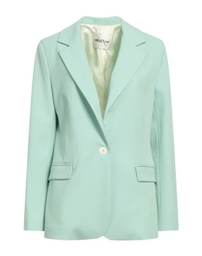 Ottod'ame Woman Blazer Light Green Size 6 Polyester, Viscose, Elastane