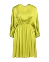 Même Road Woman Mini Dress Acid Green Size 6 Viscose