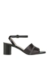 Fabiana Filippi Woman Sandals Black Size 9 Soft Leather In Black