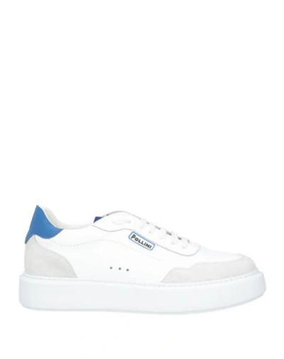Pollini Man Sneakers White Size 12 Leather