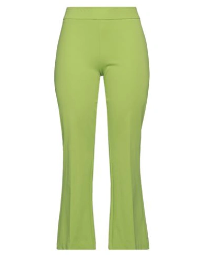 Petit Chapeau Woman Pants Acid Green Size 8 Cotton, Polyamide, Elastane