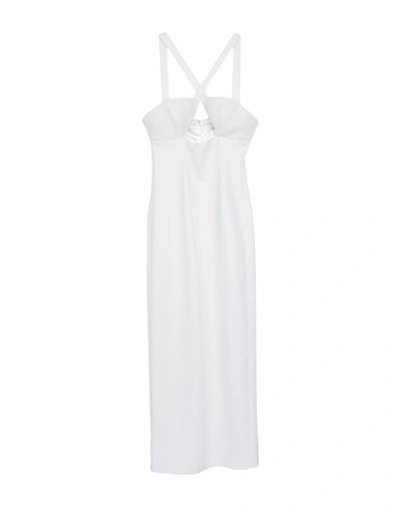 New Arrivals Woman Maxi Dress White Size 4 Pes - Polyethersulfone