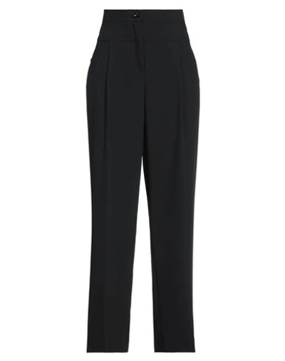 Diana Gallesi Woman Pants Black Size 14 Elastomultiester, Polyester