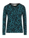 Anna Molinari Woman Sweater Blue Size S Viscose, Elastane In Blue