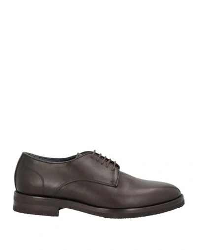Marechiaro 1962 Man Lace-up Shoes Dark Brown Size 9 Calfskin