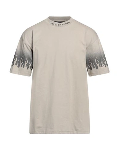 Vision Of Super Man T-shirt Grey Size Xl Cotton