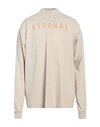 Fear Of God Solid Color Eternal Crew-neck Sweathirt With Embossed Detail L Standard Size In Beige