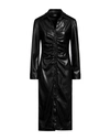 Clips Woman Midi Dress Black Size 8 Polyester, Polyurethane In Black