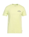 Billabong Man T-shirt Acid Green Size L Organic Cotton
