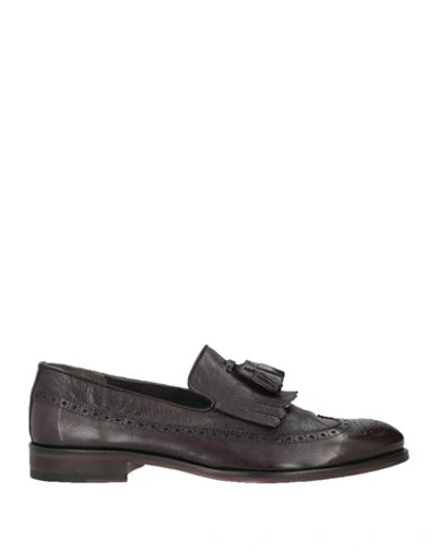 Jerold Wilton Man Loafers Dark Brown Size 11 Soft Leather In Brown
