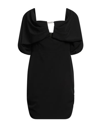 Relish Woman Mini Dress Black Size 8 Polyester, Elastane